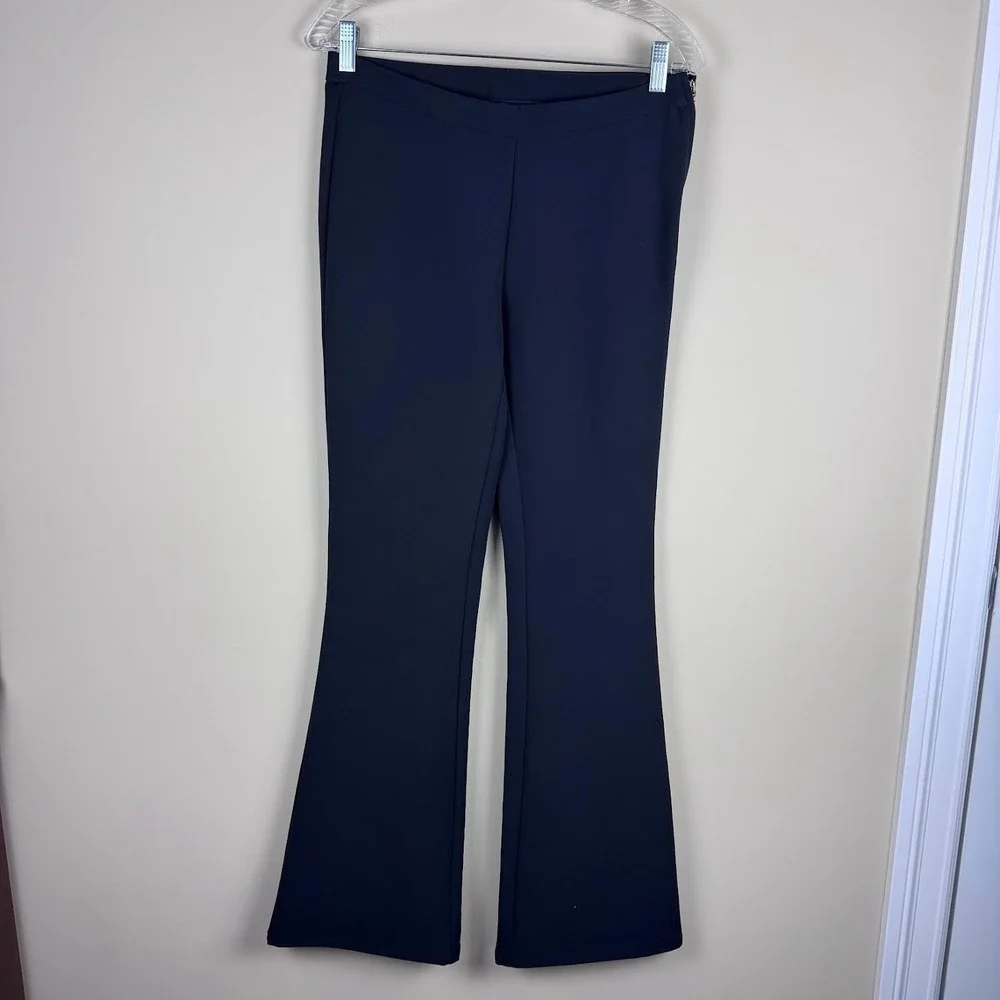 H&M Flare Dress Pants Gold Zipper New With Tags Size 6